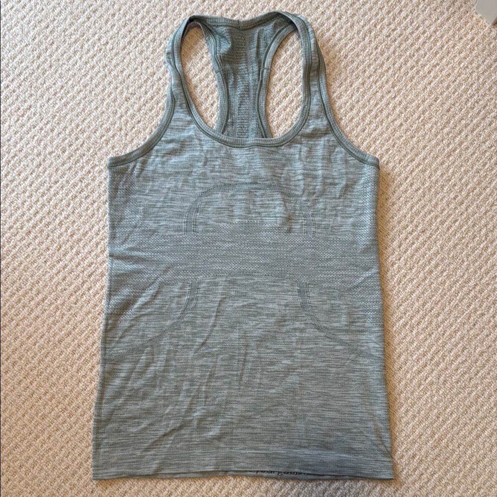 Lulu Lemon Green Sleeveless Tank Top